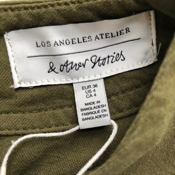 & Other Stories, Belted Khaki Dress, Size 4, NWT - Picture 3 of 4